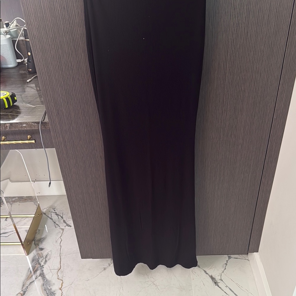 SKIMS Black Soft Lounge Long Slip Dress M - Picture 9 of 15